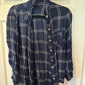 Navy flannel